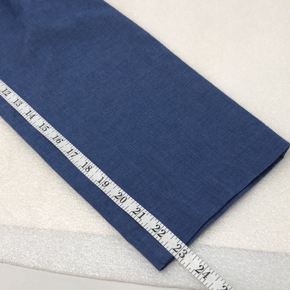 LOFT Pants The Riviera Slim Blue Ponte Knit Size 6P Business Casual Crop - Picture 8 of 16